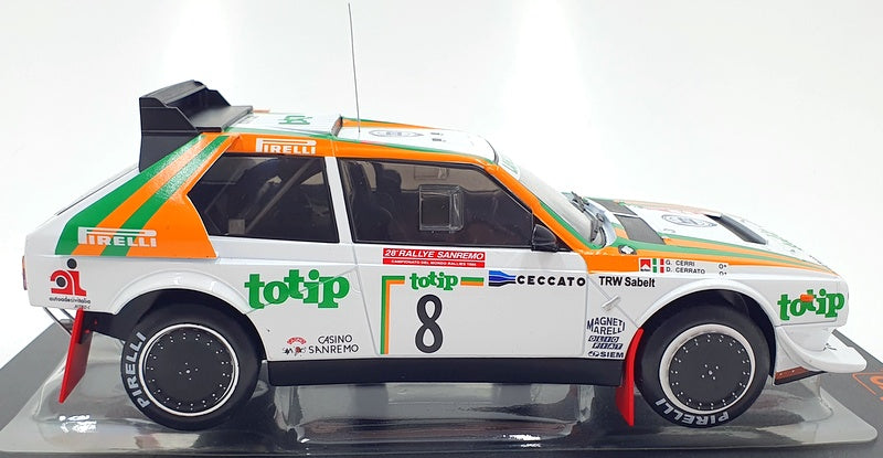 IXO Models 1/18 Scale 18RMC133 Lancia Delta S4 #8 San Remo 1986 D.Cerrato