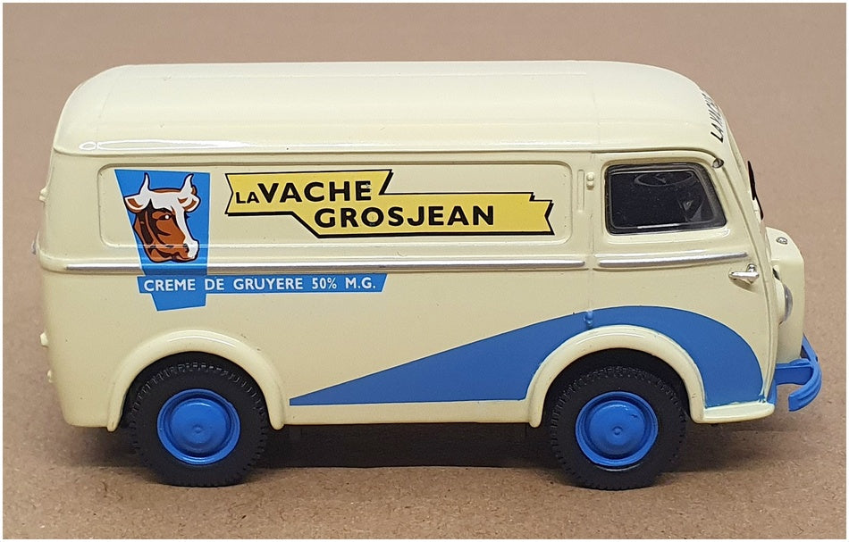 Corgi 1/43 Scale 70604 - Peugeot D3A Van (La Vache Grosjean) Cream/Blue