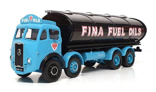 Corgi 1/50 Scale 27201 - Atkinson Elliptical Tanker Truck Fina Fuel Oils - Blue