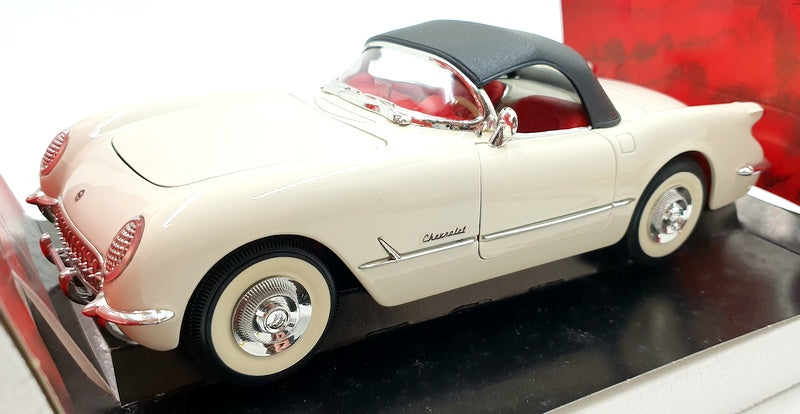 Mira 1/18 Scale Diecast 6153 - 1953 Chevrolet Corvette - Ivory White