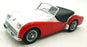 Kyosho 1/18 Scale Diecast DC141124T - Triumph TR3A - Red/White