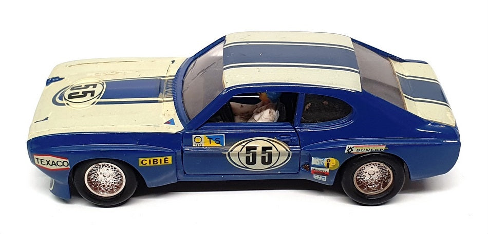 Solido 1/43 Scale Diecast No.26 - Ford Capri Rally Car - #55 Blue/White