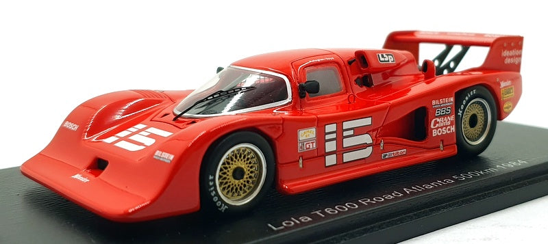 Spark 1/43 Scale S8604 - Lola T600 #15 Road Atlanta 500km 1984