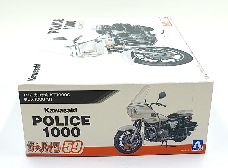 Aoshima 1/12 Scale Kit 3800 2401 - 1981 Kawasaki Police 1000 KZ1000C - #59