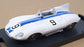 Brumm 1/43 Scale R301 - Jaguar D-Type #9 Le Mans 1954 - White/Blue