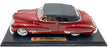 Anson 1/18 Scale Diecast 30335 - 1947 Cadillac Series 62 With Roof - Dark Red