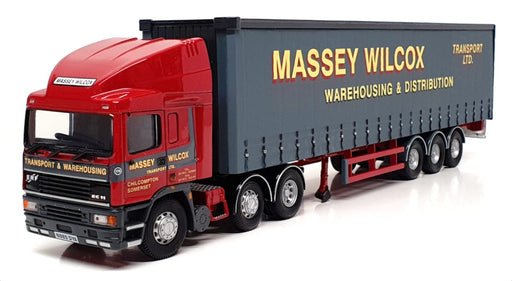 Corgi 1/50 Scale 75206 - ERF Curtainside Truck (Massey Wilcox) Red/Grey