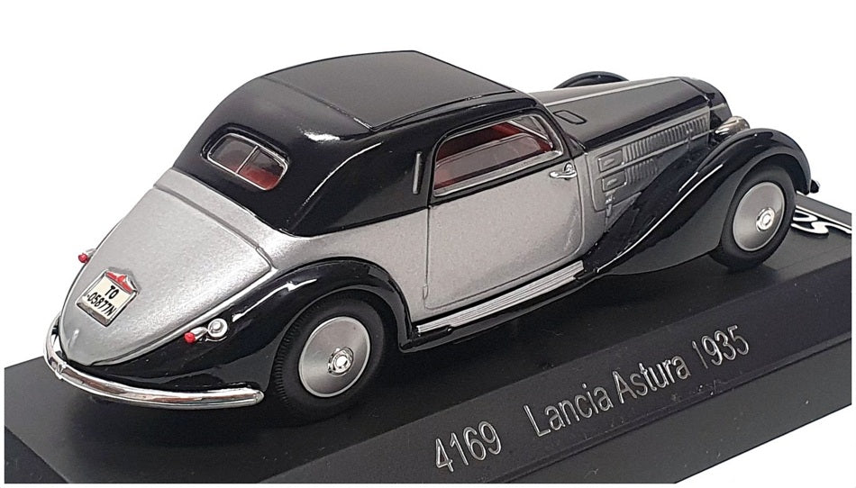 Solido 1/43 Scale Diecast 4169 - 1935 Lancia Asture - Silver/Black