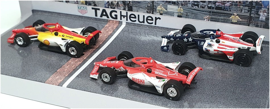 Greenlight 1/64 Scale 11581 - 2023 Indy500 3 Car Podium Set #2 #8 #14