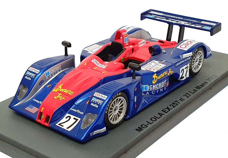 Spark 1/43 Scale SCMG10 - MG Lola EX257 #27 Le Mans 2003 - Blue/Red