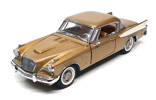 Danbury Mint 1/24 Scale DM1115 - 1957 Studebaker Golden Hawk - Gold