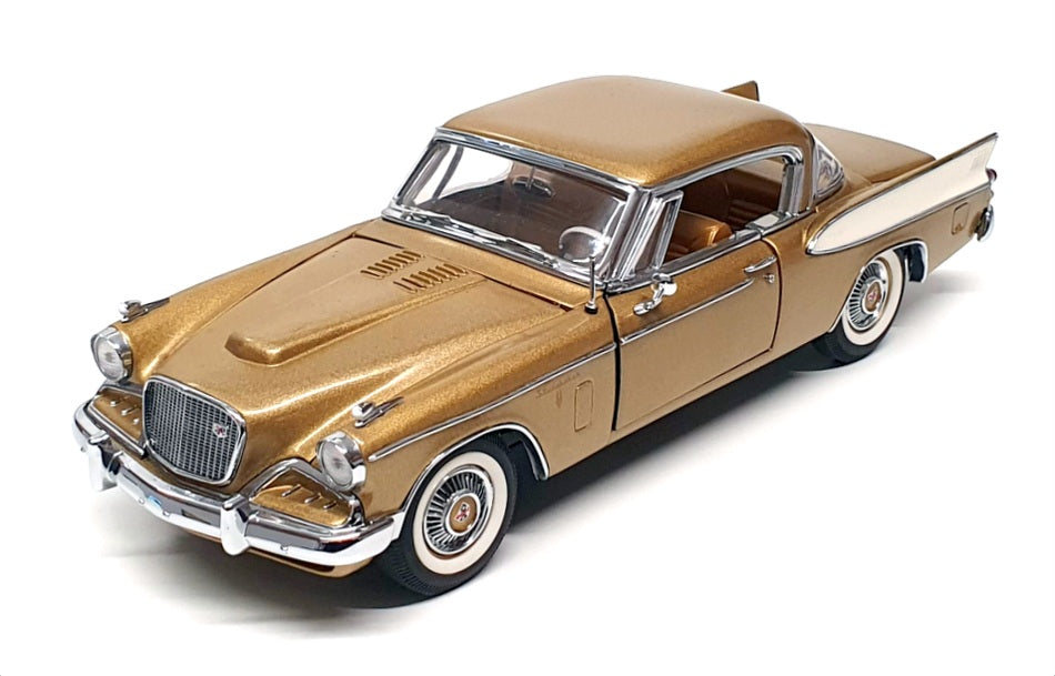 Danbury Mint 1/24 Scale DM1115 - 1957 Studebaker Golden Hawk - Gold