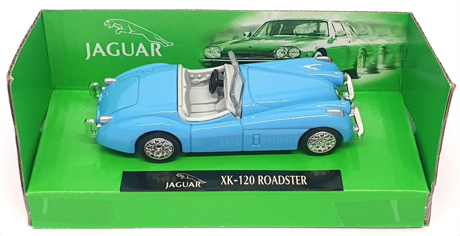 NewRay 1/43 Scale Diecast 48483 - Jaguar XK120 Roadster - Lt Blue