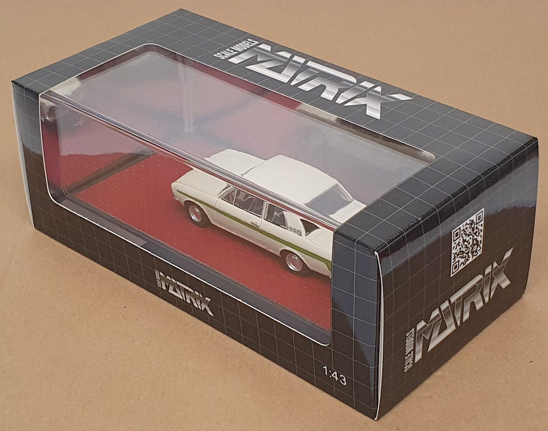 Matrix 1/43 Scale MX40603-101 - 1966-70 Ford Cortina Lotus MkII - White/Green