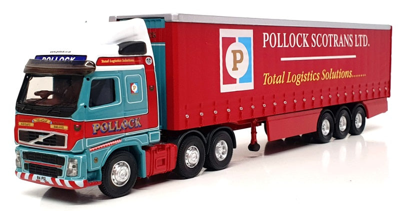 Corgi 1/76 Scale CC18001 - Volvo FH Curtainside Truck (Scotrans) Blue/Red