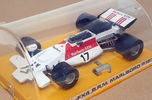 Polistil 16.5cm Long Diecast FX4 - F1 B.R.M. P.160 Race Car M/Boro- White/Red