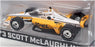 Greenlight 1/64 Scale 11597 - NTT Indycar Series #3 S. McLaughlin - White/Yellow