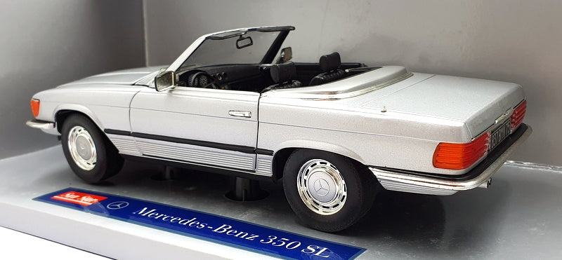 Sunstar 1/18 Scale - 01130 Mercedes Benz 350 SL Roadster - Silver