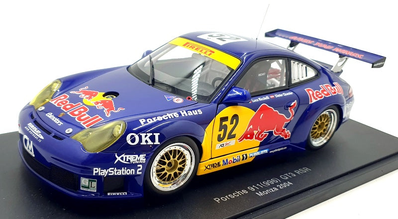 Autoart 1/18 Scale Diecast 80473 - Porsche 911 996 GT3 RSR 2004 Red Bull #52