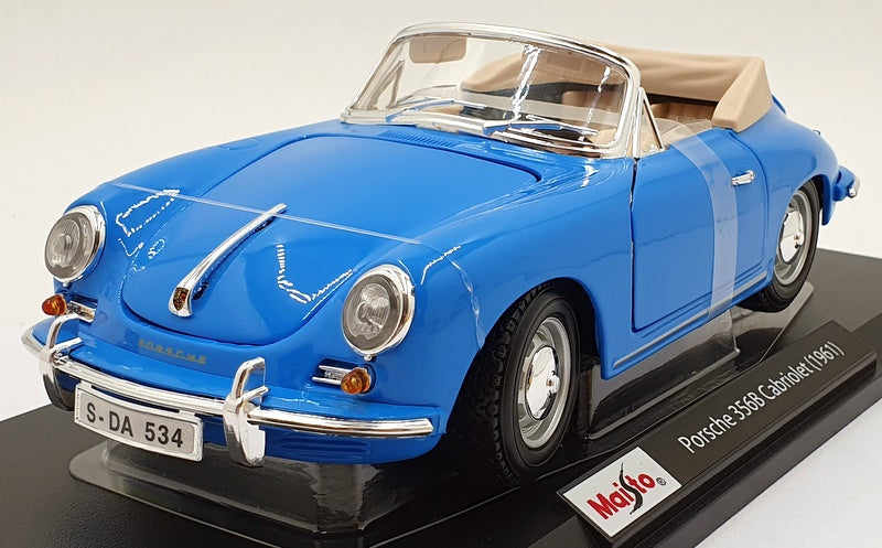 Maisto 1/18 Scale Diecast 46629 - Porsche 356B Cabriolet 1961