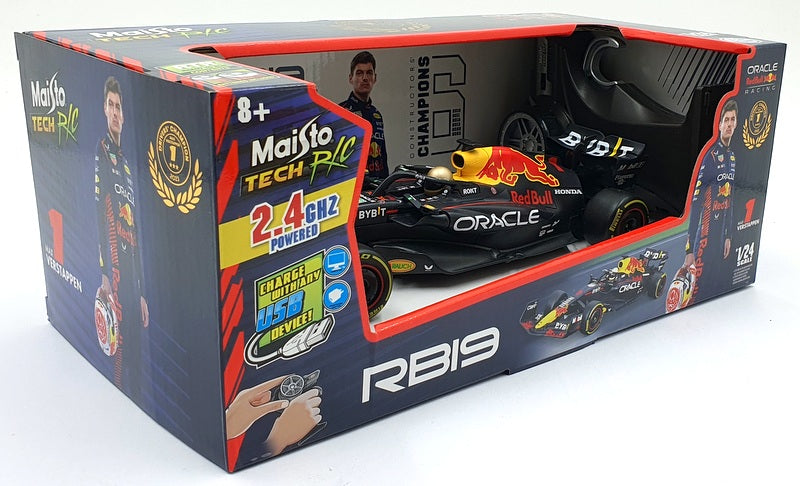 Maisto 1/24 Scale 82358 - F1 Red Bull RB19 RC Car 2.4GHZ - #1 Max Verstappen