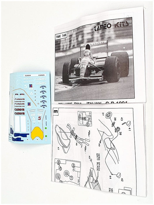 Tameo 1/43 Scale Unbuilt Kit TMK148 - F1 Williams FW14 Italian GP 1991