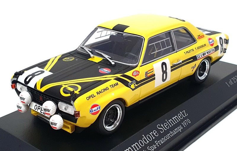 Minichamps 1/43 Scale 400 704608 - Opel Commodore A #8 24H Spa-Franc 1970