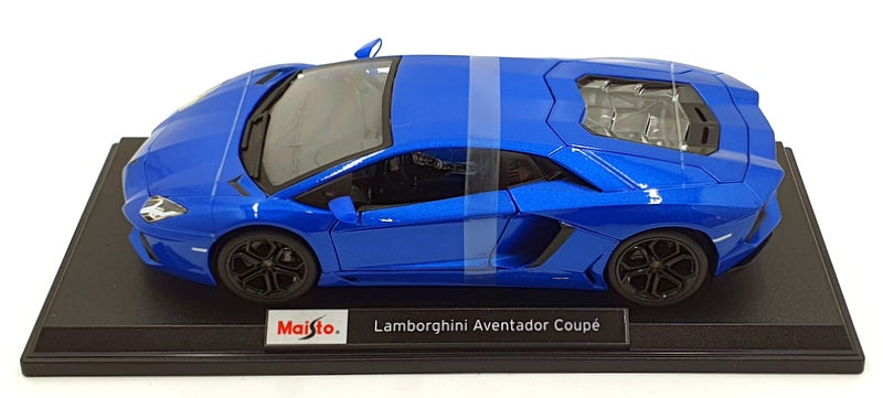 Maisto 1/18 Scale Diecast 46629 - Lamborghini Aventador Coupe - Blue