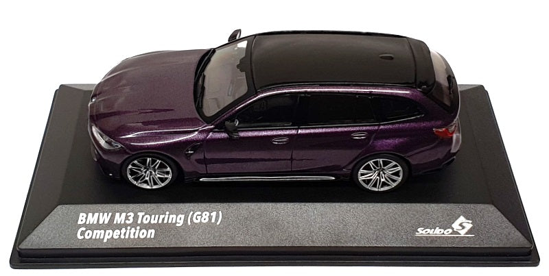 Solido 1/43 Scale S4315401 - BMW M3 Touring (G81) Competition - Daytona Violet