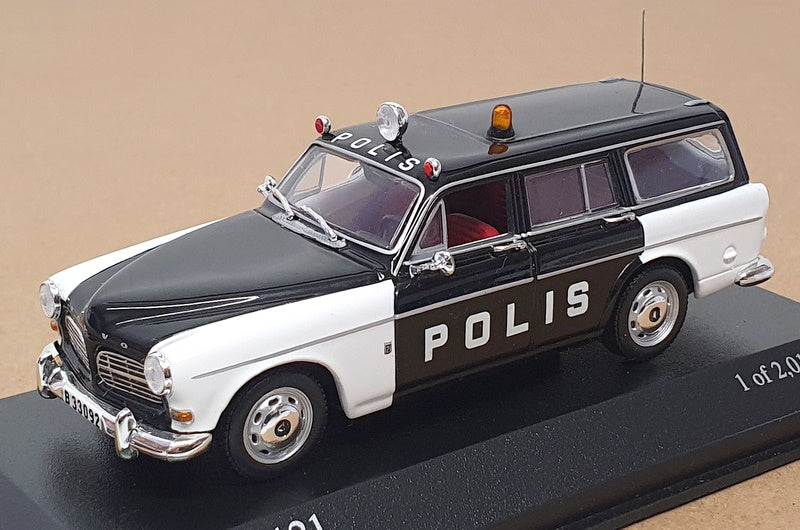 Minichamps 1/43 Scale 430 171190 - Volvo 121 Polis - Black/White