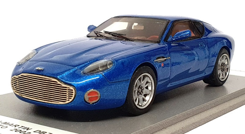 Unknown Brand 1/43 Scale 11224H - 2002 Aston Martin DB7 Zagato - Met Blue