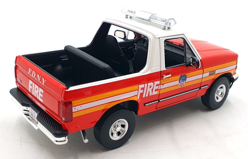 Greenlight 1/18 Scale Diecast 19118 - 1996 Ford Bronco FDNY Truck