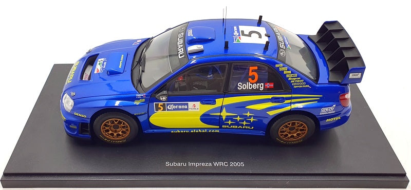 Autoart 1/18 Scale 80592 - Subaru Impreza WRC 2005 Solberg #5 Mexico