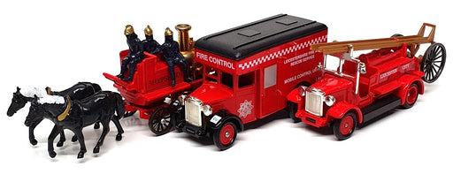 Lledo Diecast LE45 - Set Of 3 Model Vehicles (Leicestershire Fire Brigade)