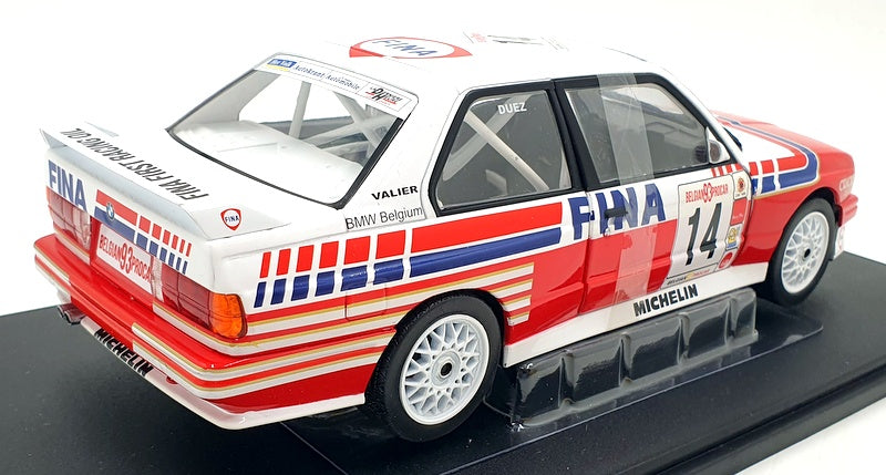 Solido 1/18 Scale Diecast S1801523 - BMW E30 M3 Belgium 1993 Duez #14 Fina