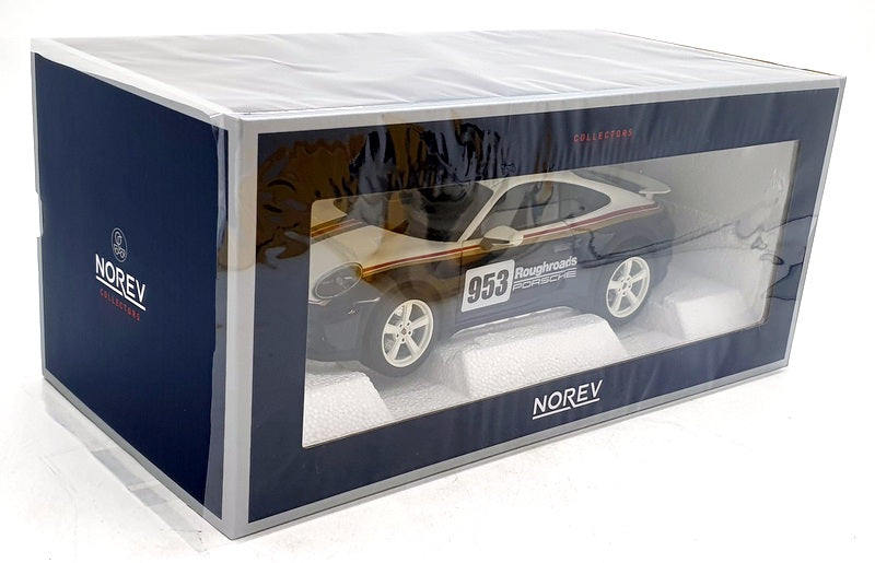 Norev 1/18 Scale Diecast 187240 - Porsche 911 2023 Roughroads - Blue/White