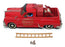 R & J Miniatures 1/43 Scale RJM 006A - 1949 Pontiac Fire Truck New Orleans - Red