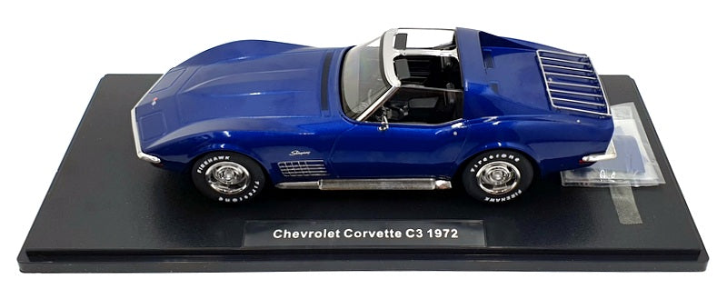 KK Scale 1/18 Scale KKDC181222 - 1972 Chevrolet Corvette C3 - Blue