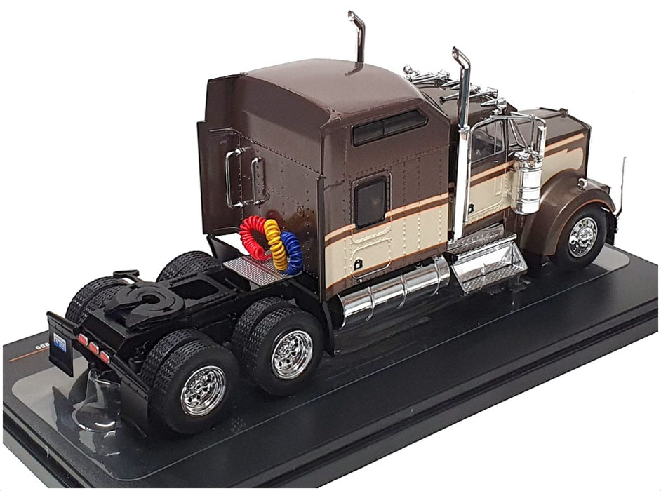 Ixo 1/43 Scale Diecast TR145.22 - 1990 Kenworth W900 Truck - Brown/Cream