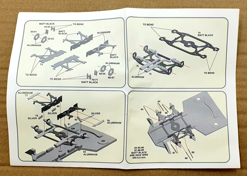 Tameo 1/43 Scale Unbuilt Kit TMK210 - Tyrrell P34/2 6 Wheels Monaco GP 1977