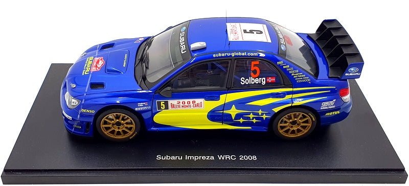 Autoart 1/18 Scale Diecast 80890 Subaru Impreza WRC 2008 #5 P.Solberg RMC