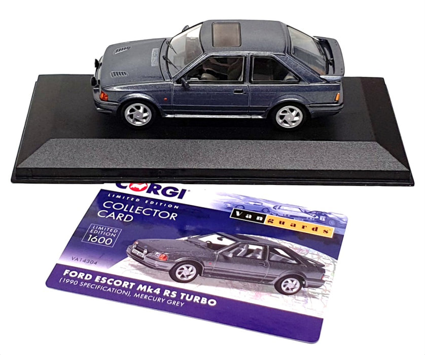 Vanguards 1/43 Scale VA14304 - Ford Escort Mk4 RS Turbo - Mercury Grey