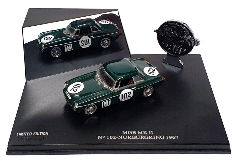 Eagle Universal Hobbies 1/43 Scale 3691 - MGB MKII #102 Nurburgring 1967