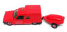 Solido Toner Gam I 1/43 Scale 2130 - Renault Express Fire Van & Trailer - Red