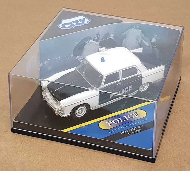 City Models 1/43 Scale CP006 - Peugeot 404 Police - White/Black