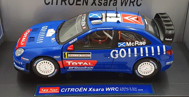 Sun Star Diecast 1/18 Scale - 4424 Citroen Xsara #1 WRC Rally Turkey 2006