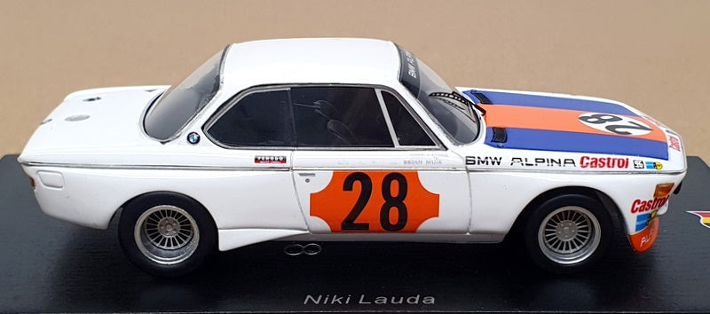 Spark 1/43 Scale SB226 - BMW CSL #28 Winner Gr.2 Coupes de Spa 1973 N. Lauda