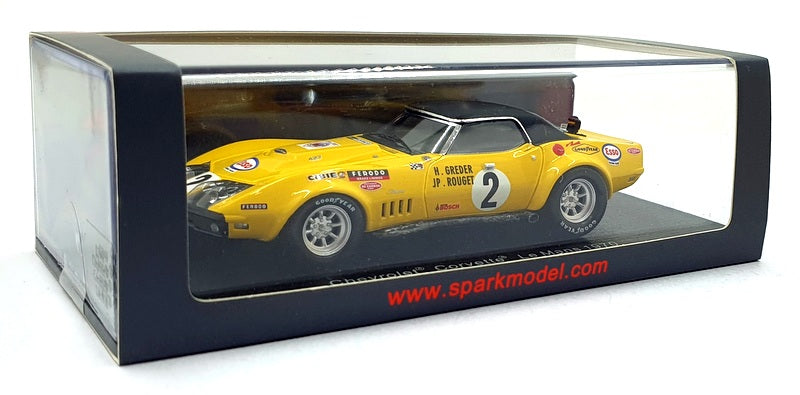 Spark 1/43 Scale S2949 - Chevrolet Corvette #2 Le Mans 1970