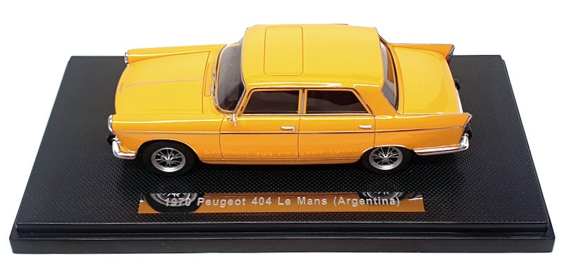 Milena Rose 1/43 Scale MR43404.a - 1970 Peugeot 404 Le Mans (Argentina) Yellow