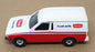 Corgi Appx 11.5cm Long C534 - Ford Escort Van (Unigate) White/Red